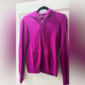 Caslon Fuchsia Zip-Up Hoodie